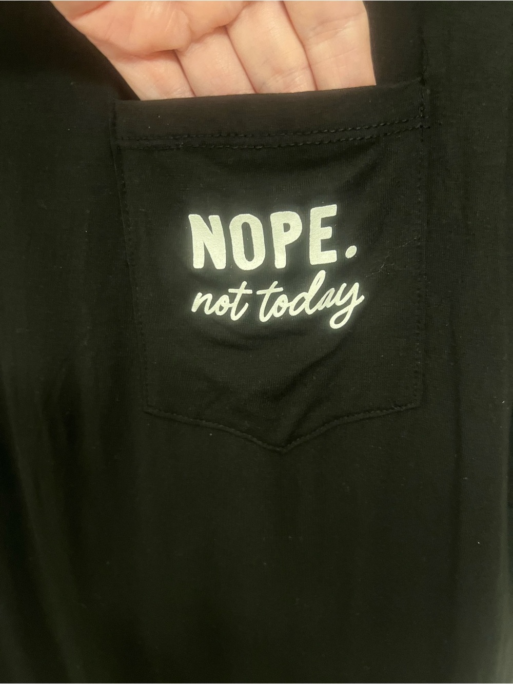 Nope!  Not Today Top 🍒 Black, Size XS **very stretchy